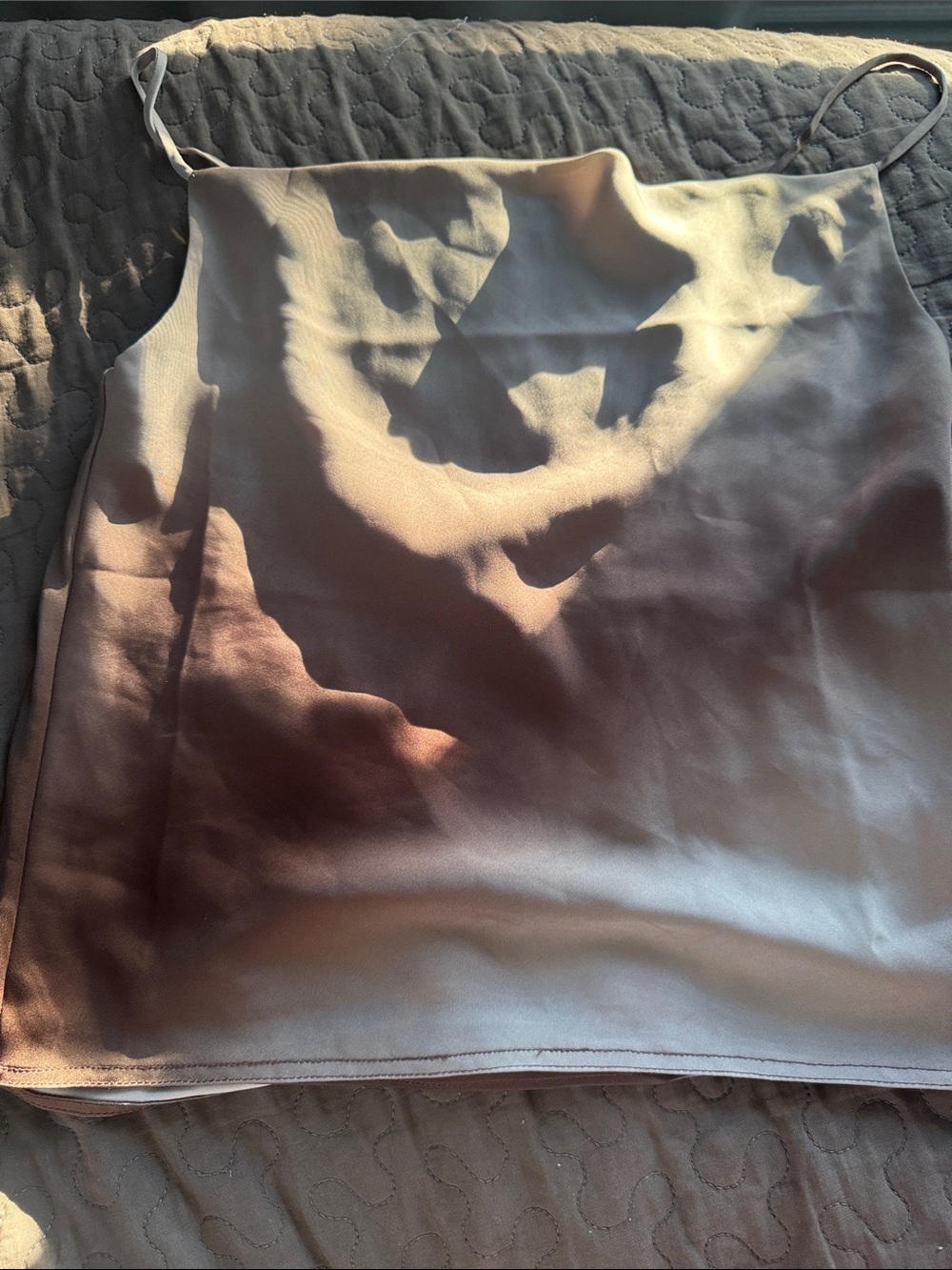 Babaton Satin Cowl Neck Camisole in Taupe/Light Taupe - Picture 5 of 5